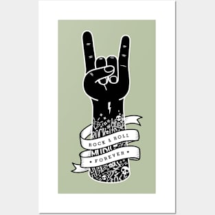 rock and roll foreverer - rebel music Posters and Art